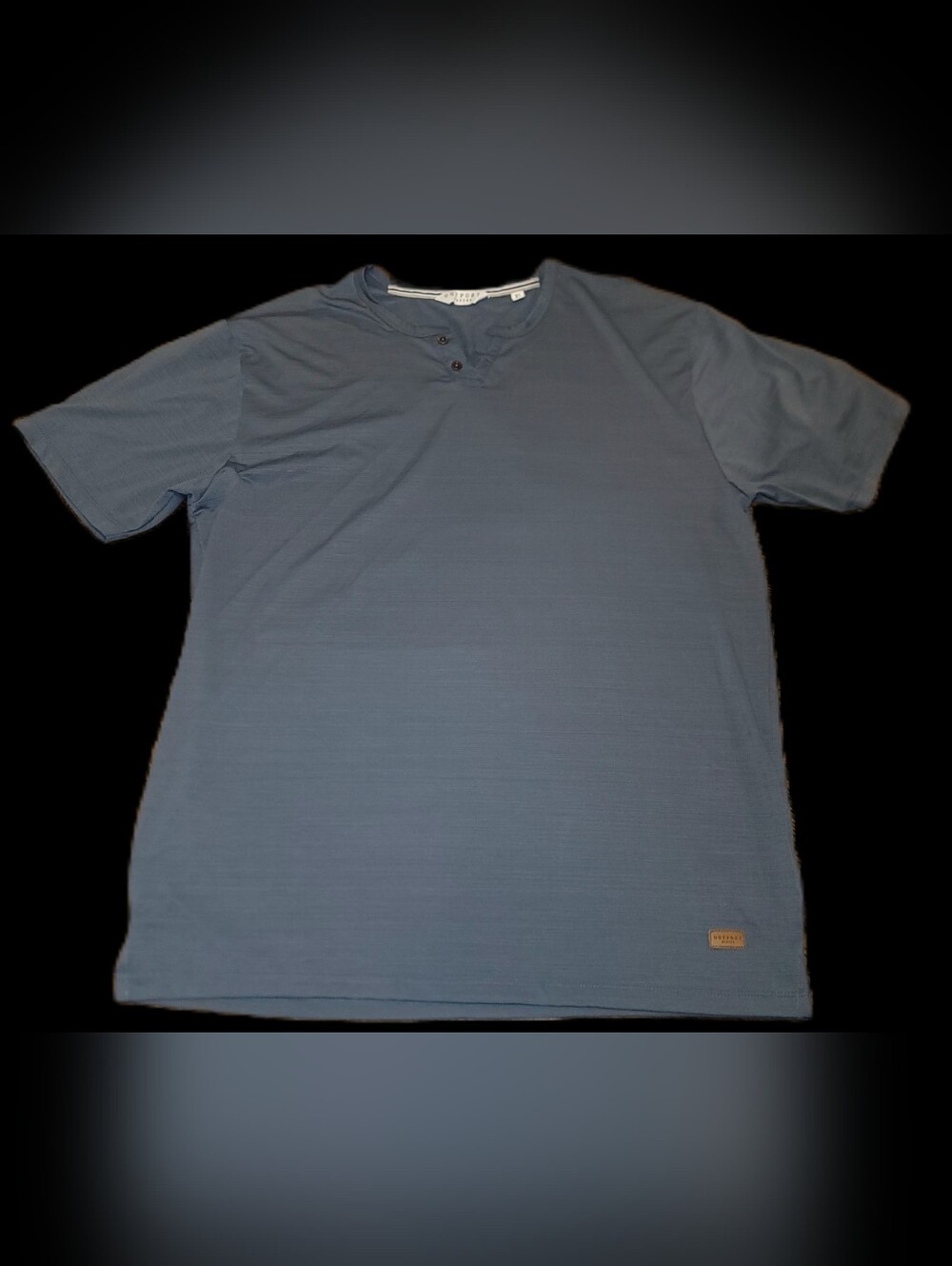 Outpost Makers Dark Grey Henley Collar Men's Shirt XL